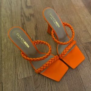 Fashion Nova Orange Heels